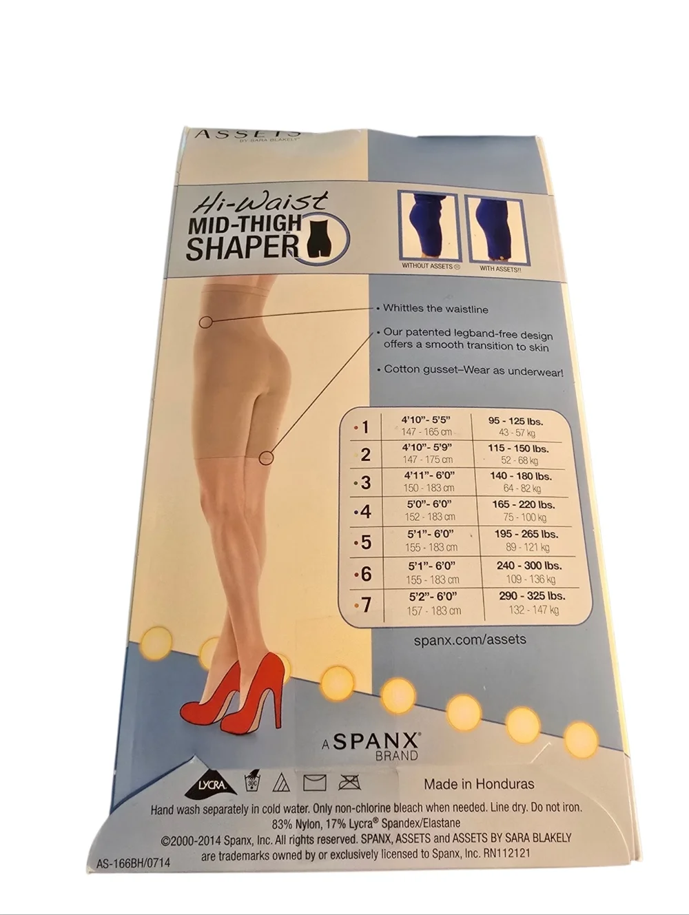 SPANX Assets Hi-Waist Mid-Thigh Shaper Nude Size 4 Waist Control NWT - Picture 2 of 4